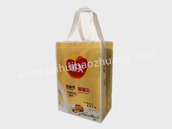 彩匯包裝 核桃乳外包裝手提袋 乳料飲品手提袋